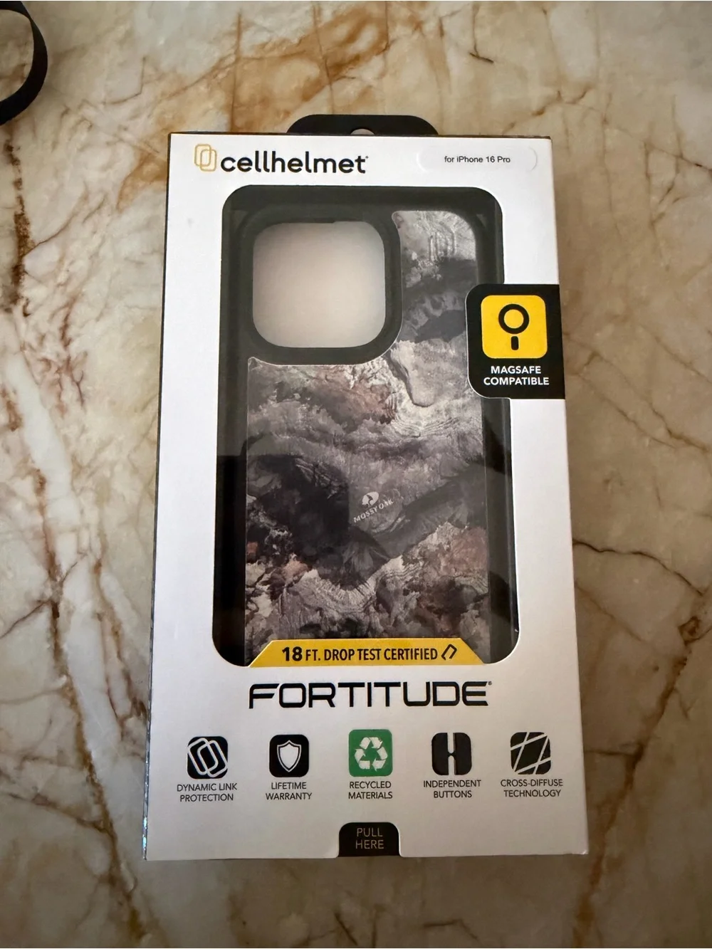 Fortitude iPhone 16 Pro Case - Camo Hunter Gray